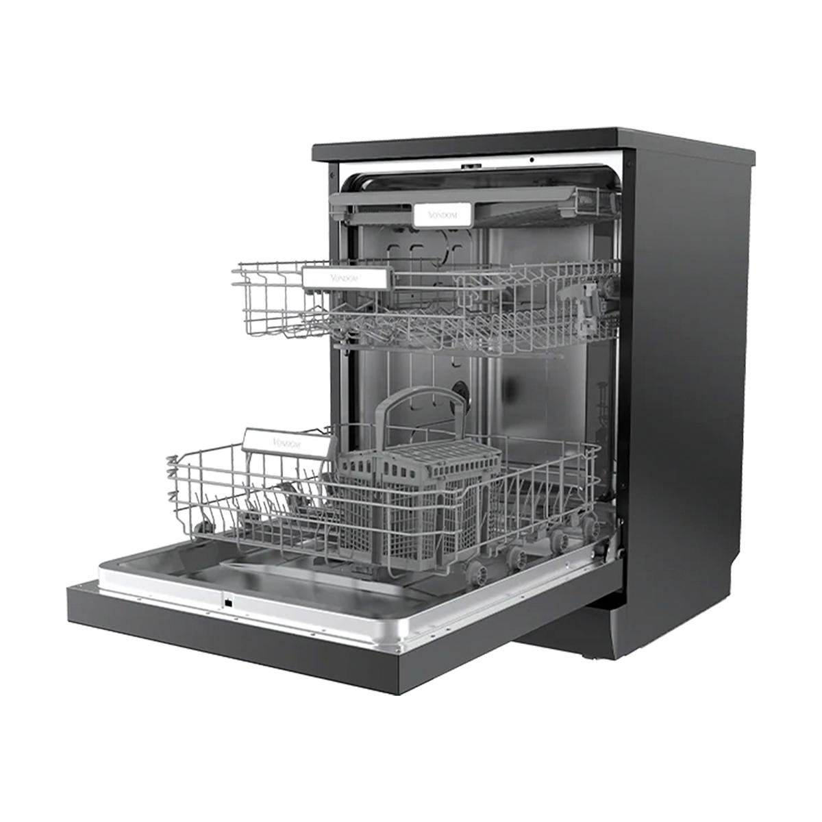 Lavavajillas Vondom LVJ15BLK 60cm 15 Cubiertos Acero Inoxidable Negro